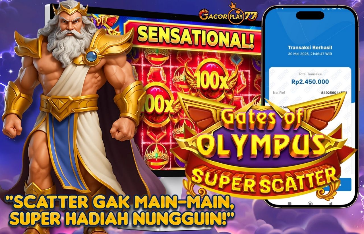 Selamat kepada user id : he**12 Wede Rp 2.450.000 di Game GATES OF OLYMPUS SUPER SCATTER PRAGMATIC PLAY Cair Gk Sampe 1 Menit! Menang Mudah di Gacorplay77	